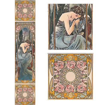 Stovax Nocturnal Slumber Tile Set, набор плитки 5 шт