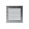 Решетка CB-tec Edelstahl Modern 23x23, матовая сталь с жалюзи