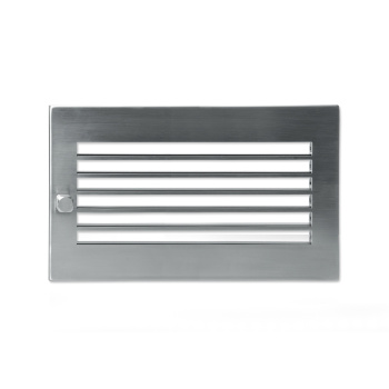 Решетка CB-tec Edelstahl Modern 35x15, матовая сталь с жалюзи