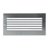 Решетка CB-tec Edelstahl Modern 45x15, матовая сталь с жалюзи