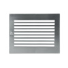 Решетка CB-tec Edelstahl Modern 35x23, матовая сталь с жалюзи