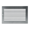 Решетка CB-tec Edelstahl Modern 45x23, матовая сталь с жалюзи