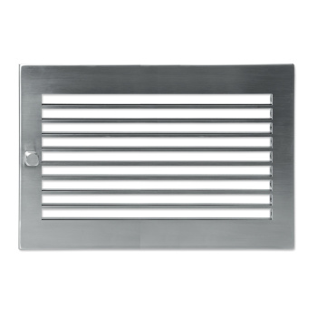 Решетка CB-tec Edelstahl Modern 45x23, матовая сталь с жалюзи