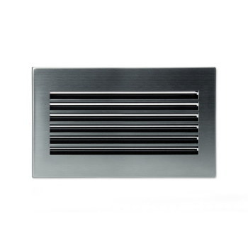 Решетка CB-tec Edelstahl Modern 35x15, матовая сталь без жалюзи