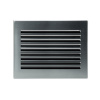 Решетка CB-tec Edelstahl Modern 35x23, матовая сталь без жалюзи