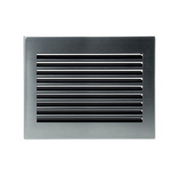 Решетка CB-tec Edelstahl Modern 35x23, матовая сталь без жалюзи