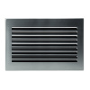 Решетка CB-tec Edelstahl Modern 45x23, матовая сталь без жалюзи