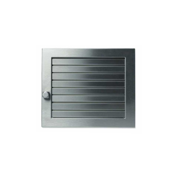 Решетка CB-tec Edelstahl Exclusiv 20x15, матовая сталь с жалюзи