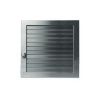 Решетка CB-tec Edelstahl Exclusiv 23x23, матовая сталь с жалюзи