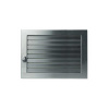 Решетка CB-tec Edelstahl Exclusiv 25x15, матовая сталь с жалюзи
