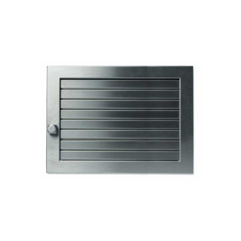 Решетка CB-tec Edelstahl Exclusiv 25x15, матовая сталь с жалюзи
