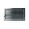 Решетка CB-tec Edelstahl Exclusiv 35x15, матовая сталь с жалюзи