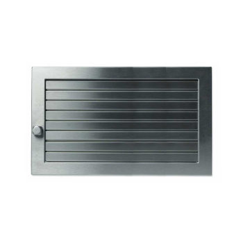 Решетка CB-tec Edelstahl Exclusiv 35x15, матовая сталь с жалюзи