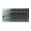 Решетка CB-tec Edelstahl Exclusiv 45x15, матовая сталь с жалюзи