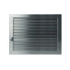 Решетка CB-tec Edelstahl Exclusiv 35x23, матовая сталь с жалюзи