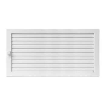 Решетка CB-tec Standart 45x15, белая с жалюзи