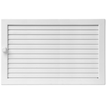 Решетка CB-tec Standart 55x28, белая с жалюзи