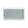 Решетка CB-tec Edelstahl Exclusiv 35x15, глянцевая сталь с жалюзи