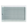 Решетка CB-tec Edelstahl Exclusiv 45x23, глянцевая сталь с жалюзи