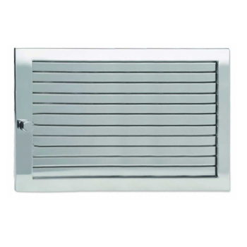 Решетка CB-tec Edelstahl Exclusiv 45x23, глянцевая сталь с жалюзи