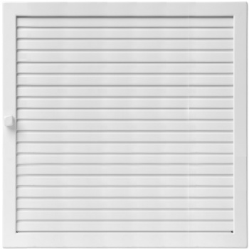 Решетка CB-tec Standart 45x45, белая с жалюзи