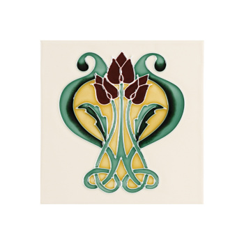 Stovax Belleflower Tile, плитка 1 шт