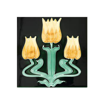 Stovax Tulips Tile, плитка 1 шт